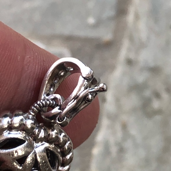 Judith Ripka Citrine & Diamonique CZ Heart Pendant Enhancer - Picture 6 of 8